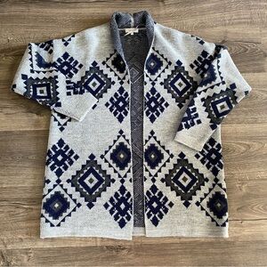 Bartolini Italy wool blend open cardigan size M